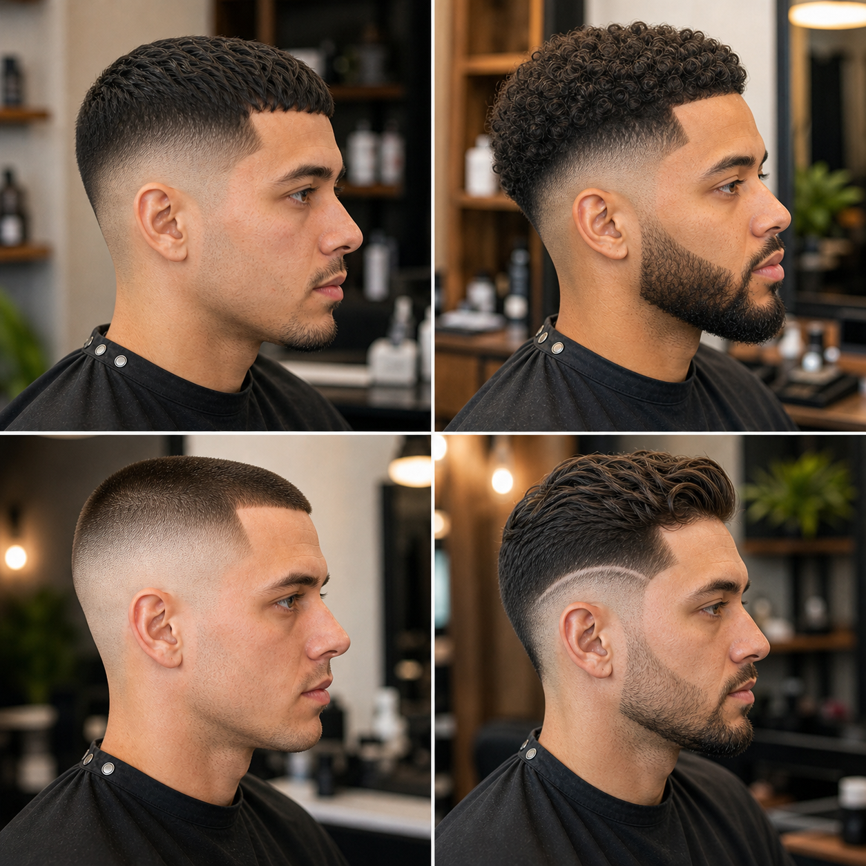 Skin fade styles from simple low fade to detailed beard blend and drop fade